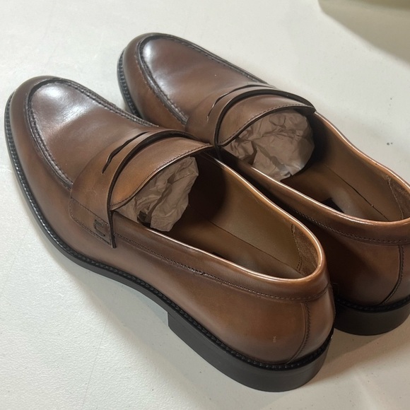brand New To Boot New York Size 11 Adam Derrick Antique Brown Slip On Loafer - Picture 8 of 13